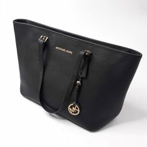Michael Kors Black Leather Sadie Tote Bag